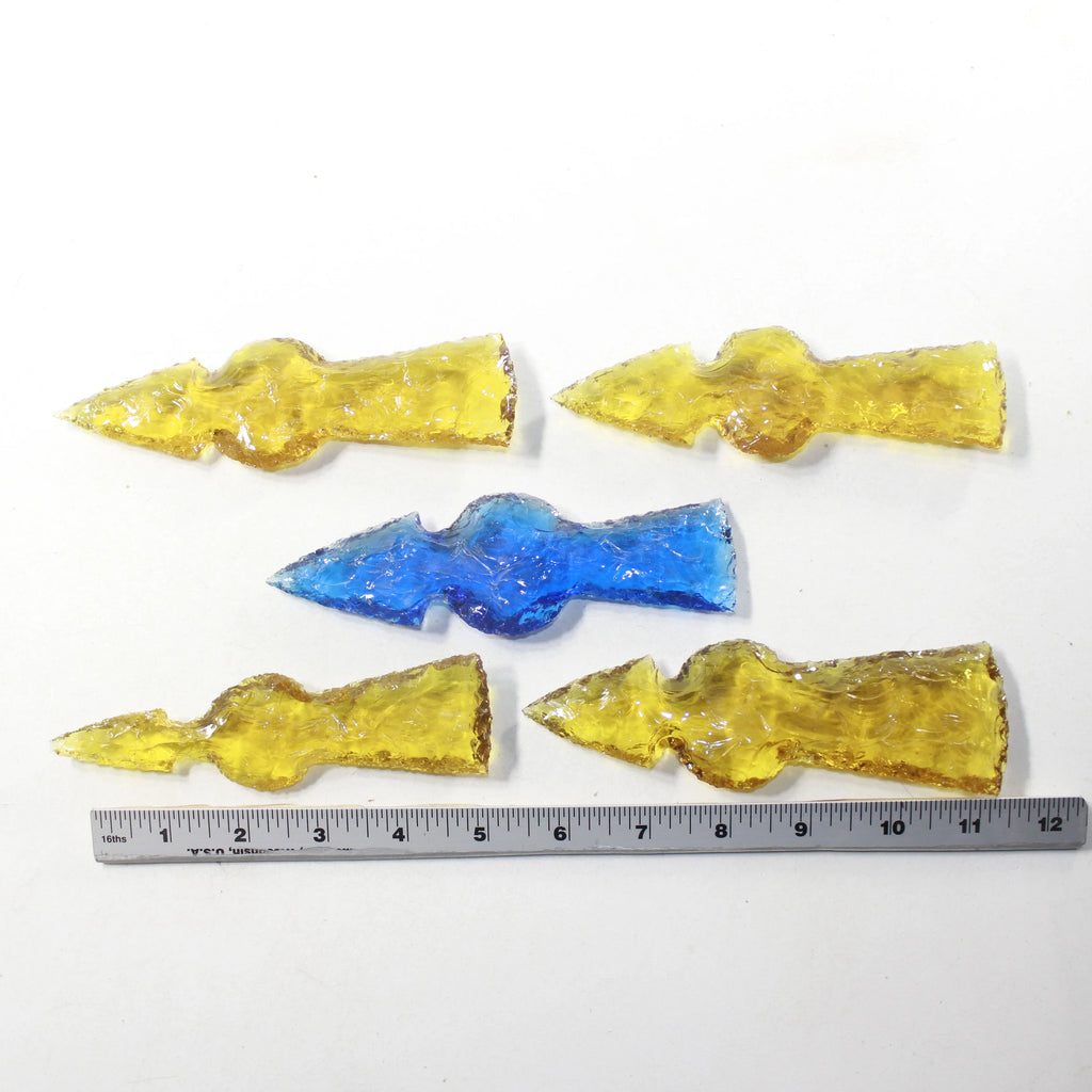 Glass Ornamental Tomahawk Heads Y282