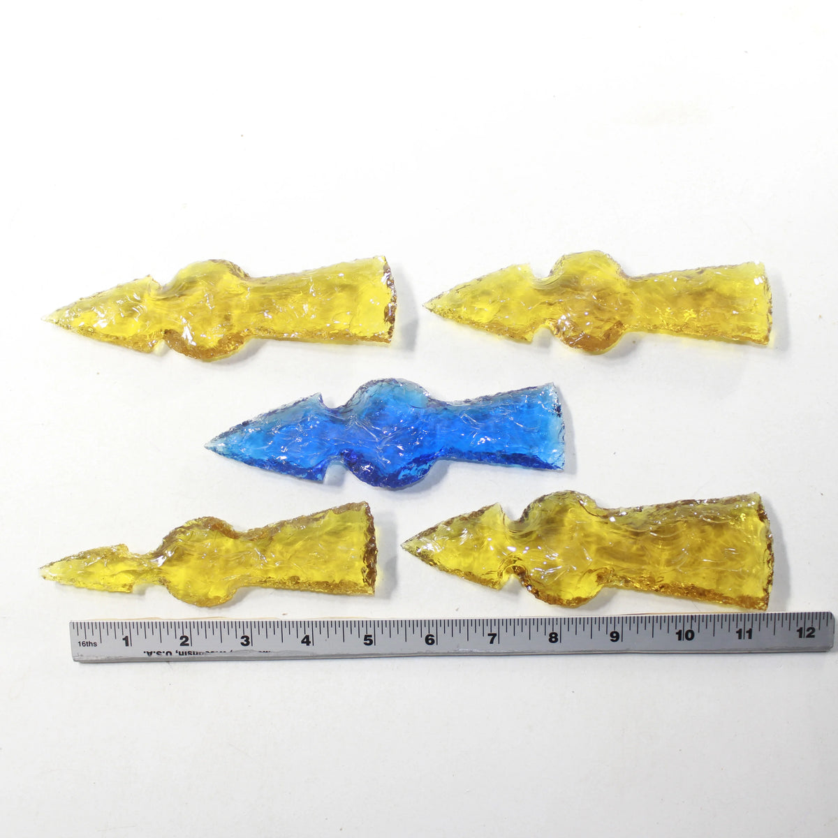 Glass Ornamental Tomahawk Heads Y282