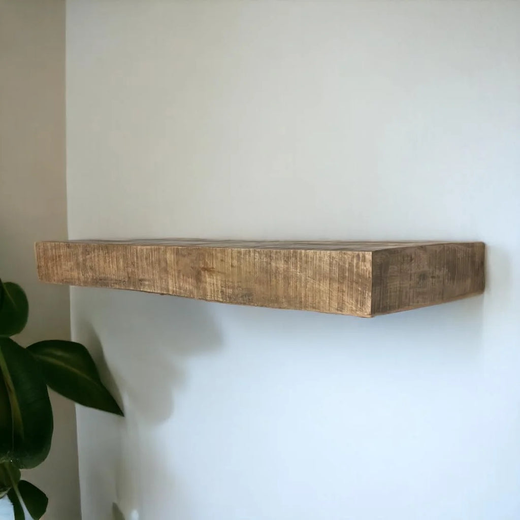 Mango Wood Wall Mounted Shelf N472
