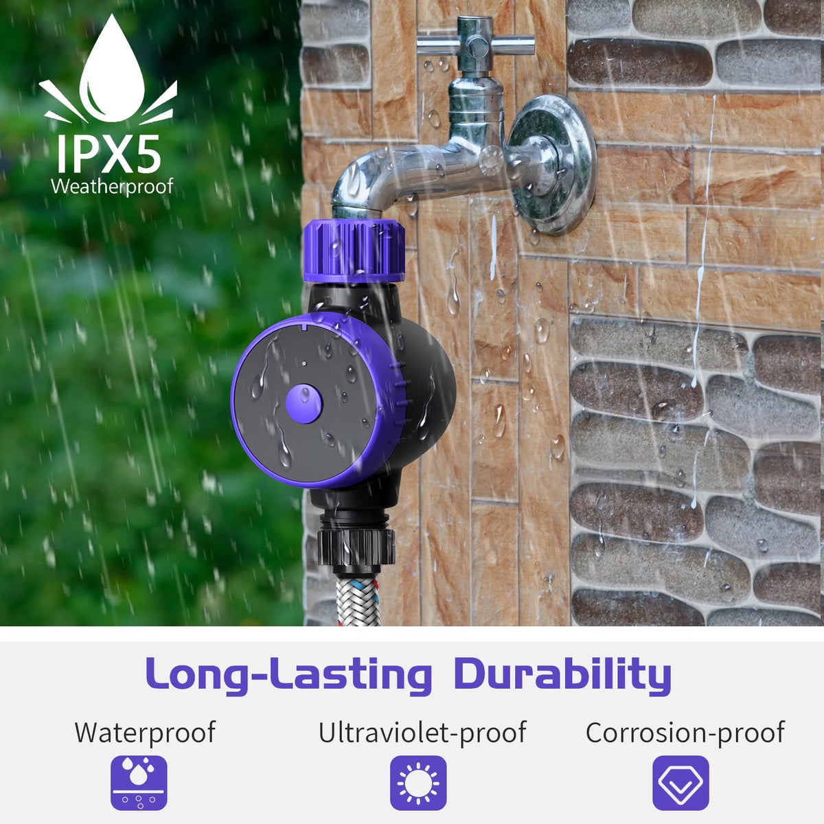 Bluetooth WiFi Smart Sprinkler Timer Q83305