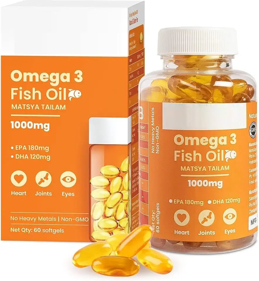 Omega 3 Fish Oil 1000mg 60 Softgels Y903922