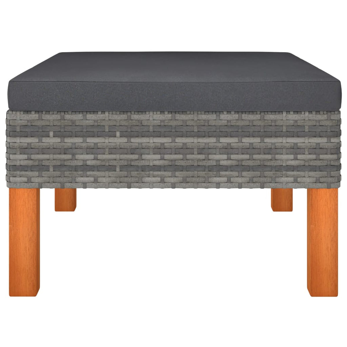 9 Piece Gray Poly Rattan Patio Conversation Set Z6780