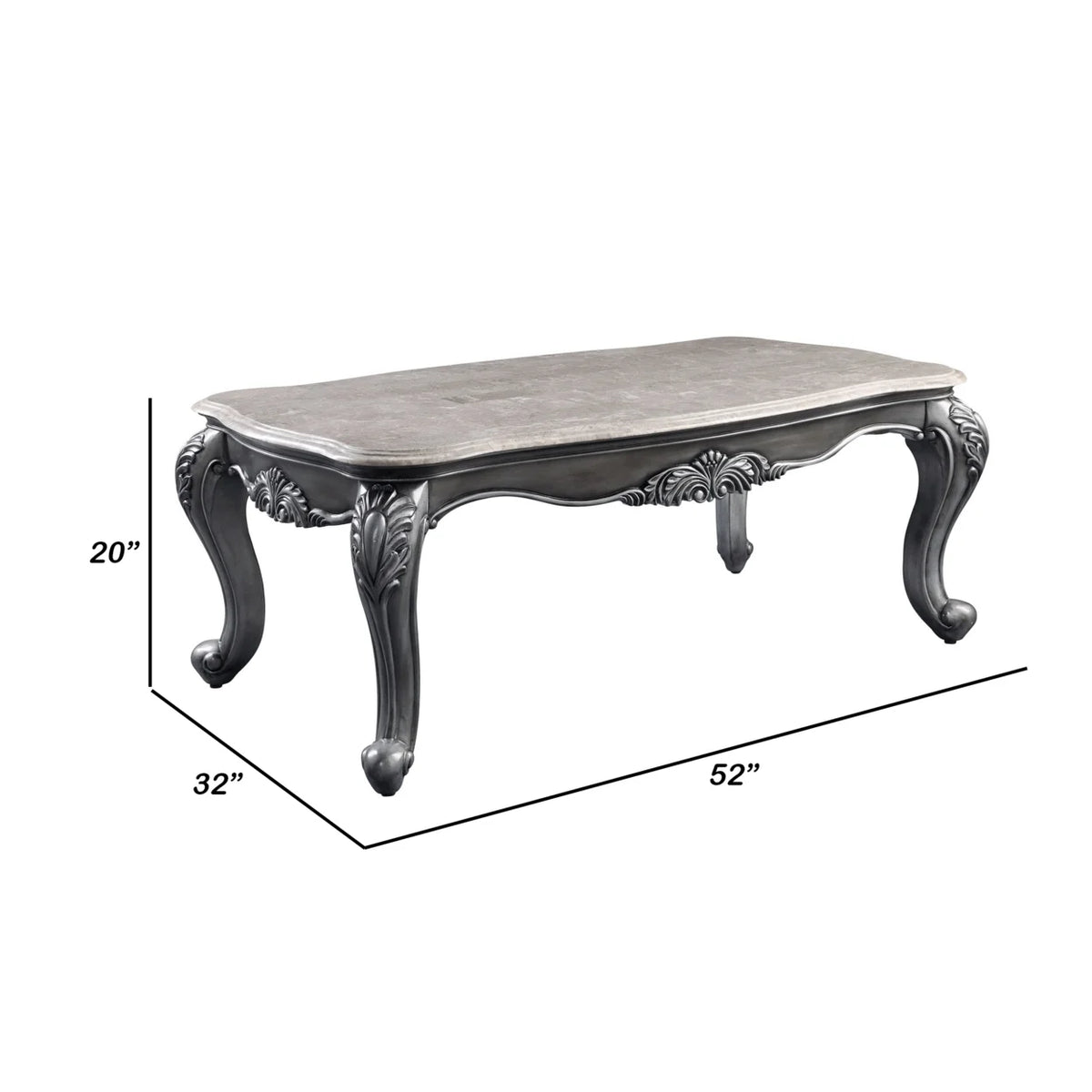 Gray Marble Top Coffee Table I144