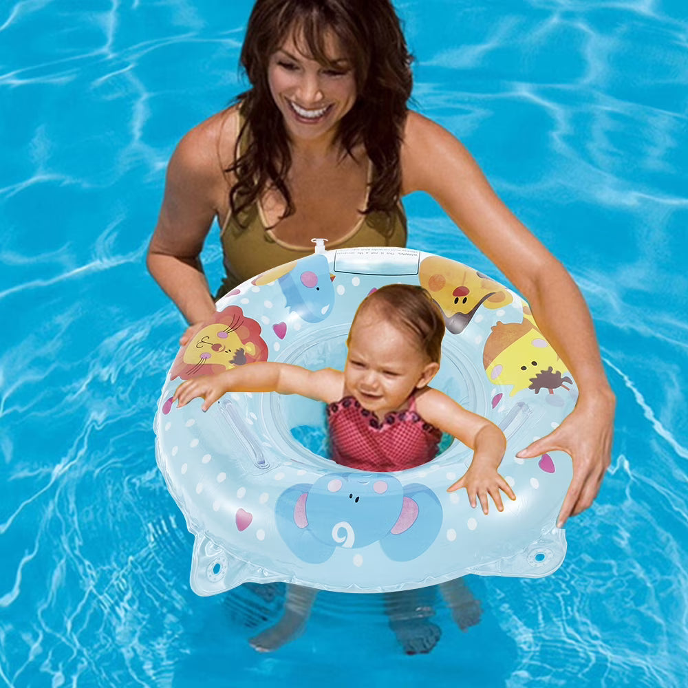 Blue Inflatable PVC Baby Swimming Pool Ring A5124
