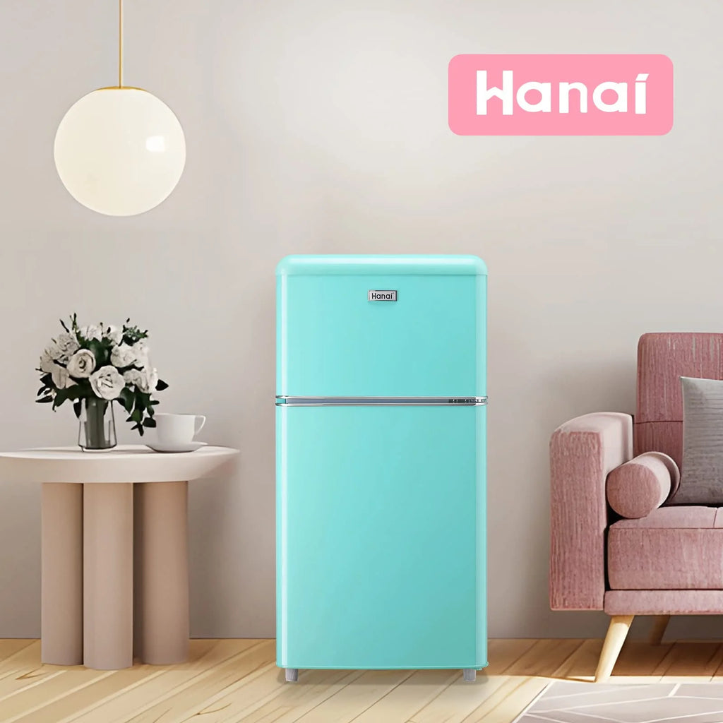 3.5 Cu.ft Blue Mini Fridge with Freezer Z637236