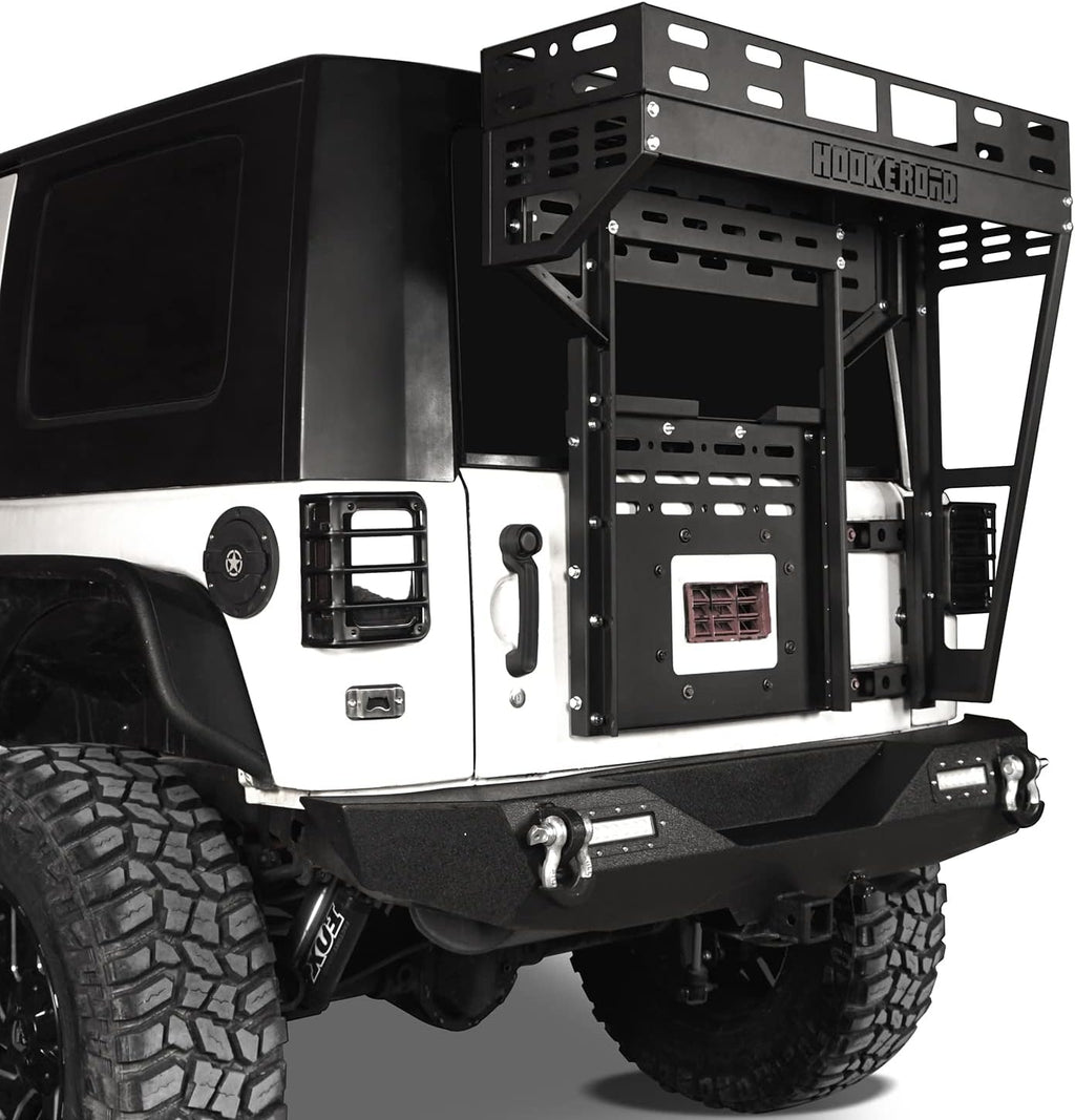 Tailgate Basket Rear Cargo Rack System with Reinforced Tailgate Hinge Kit R2436