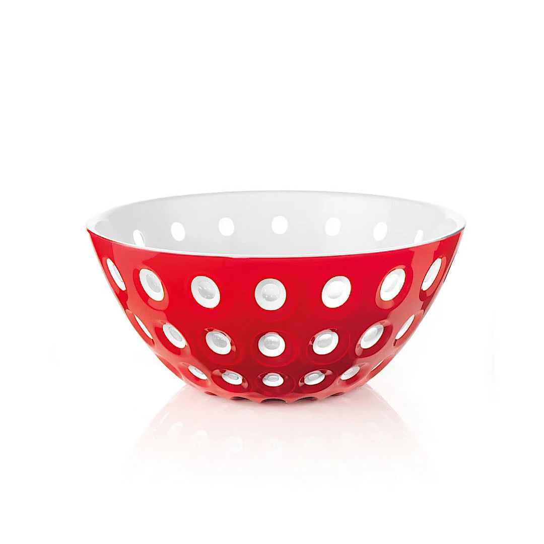 Bowl 25cm Red/White/Transparent L66132