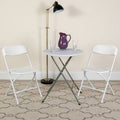 White Plastic 6 Pack Folding Chair U4091