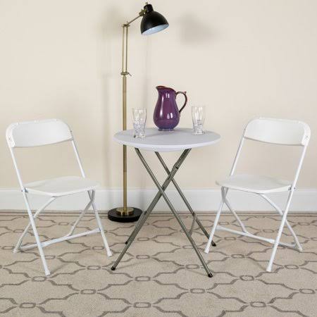 White Plastic 6 Pack Folding Chair U4091