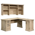 2-Piece L-Shaped Desk & Computer Hutch Set V443