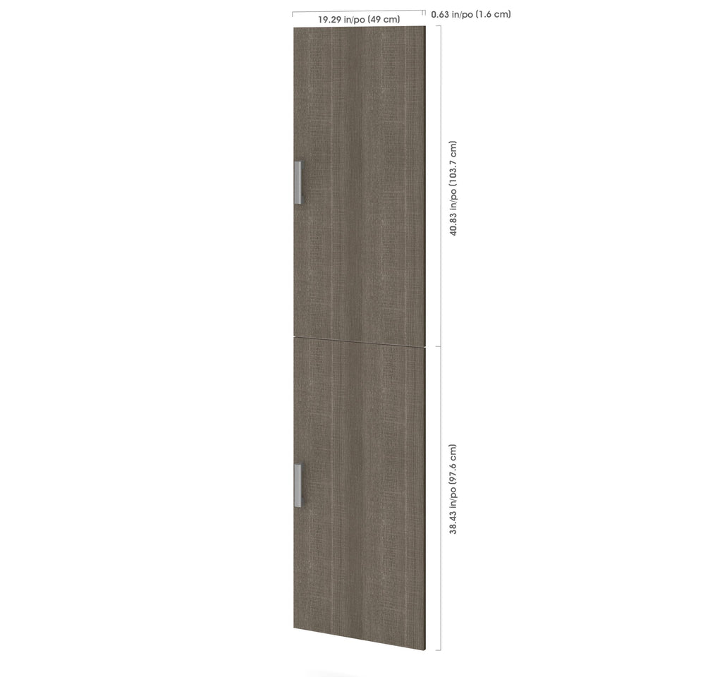 2-Door Set for 19.5x22 Storage Units in Bark Gray R97664