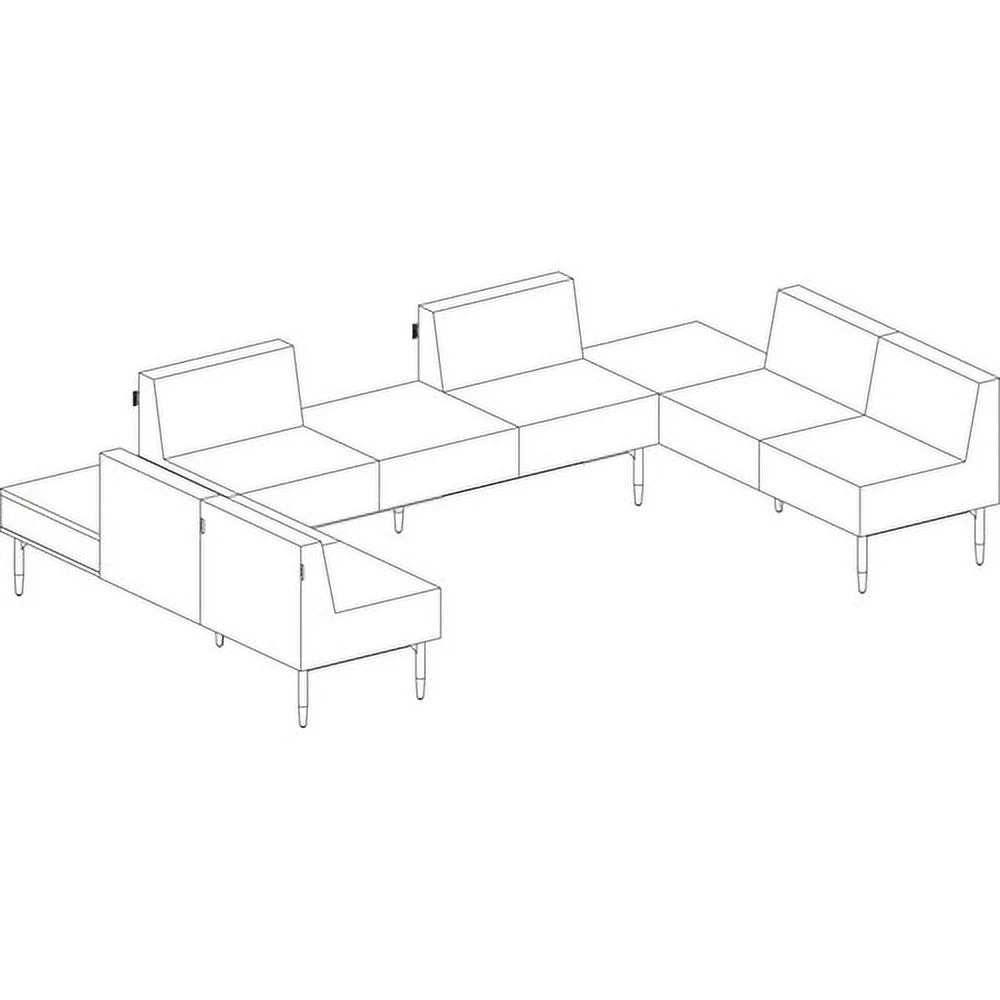Single Seat Sofa Polyurethane Black A852