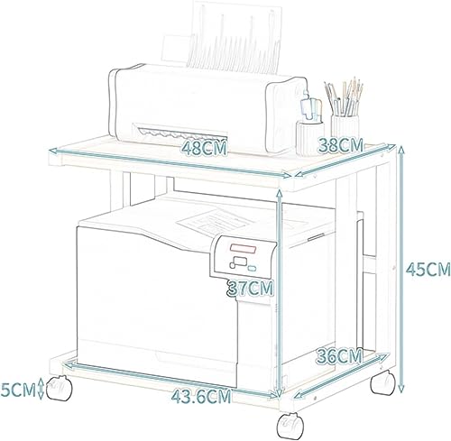 2 Tier Printer Stand with Wheels F662769
