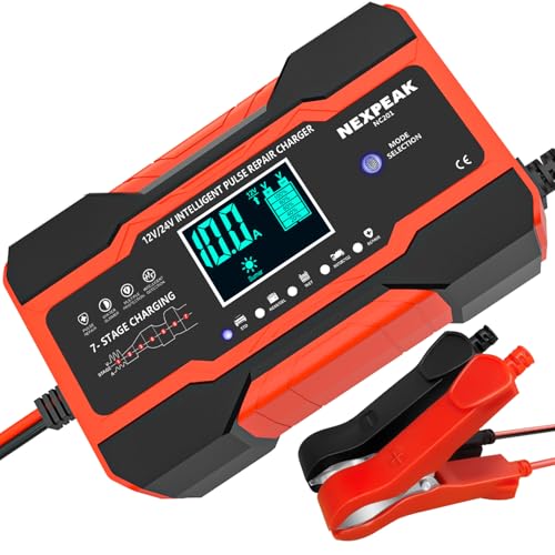 10-Amp Smart Battery Charger 12V 24V R427