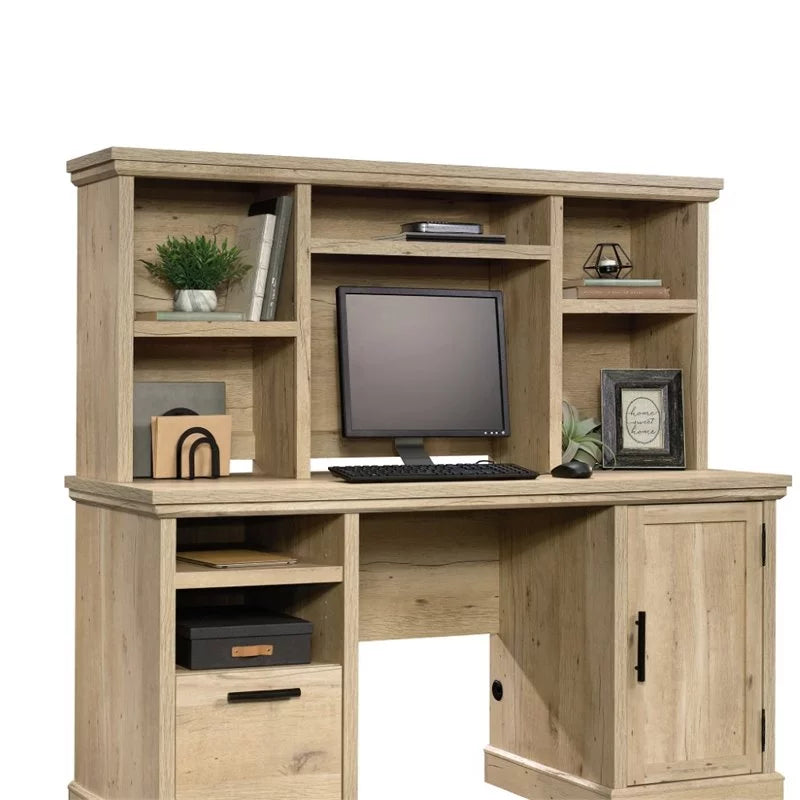 2-Piece L-Shaped Desk & Computer Hutch Set V443