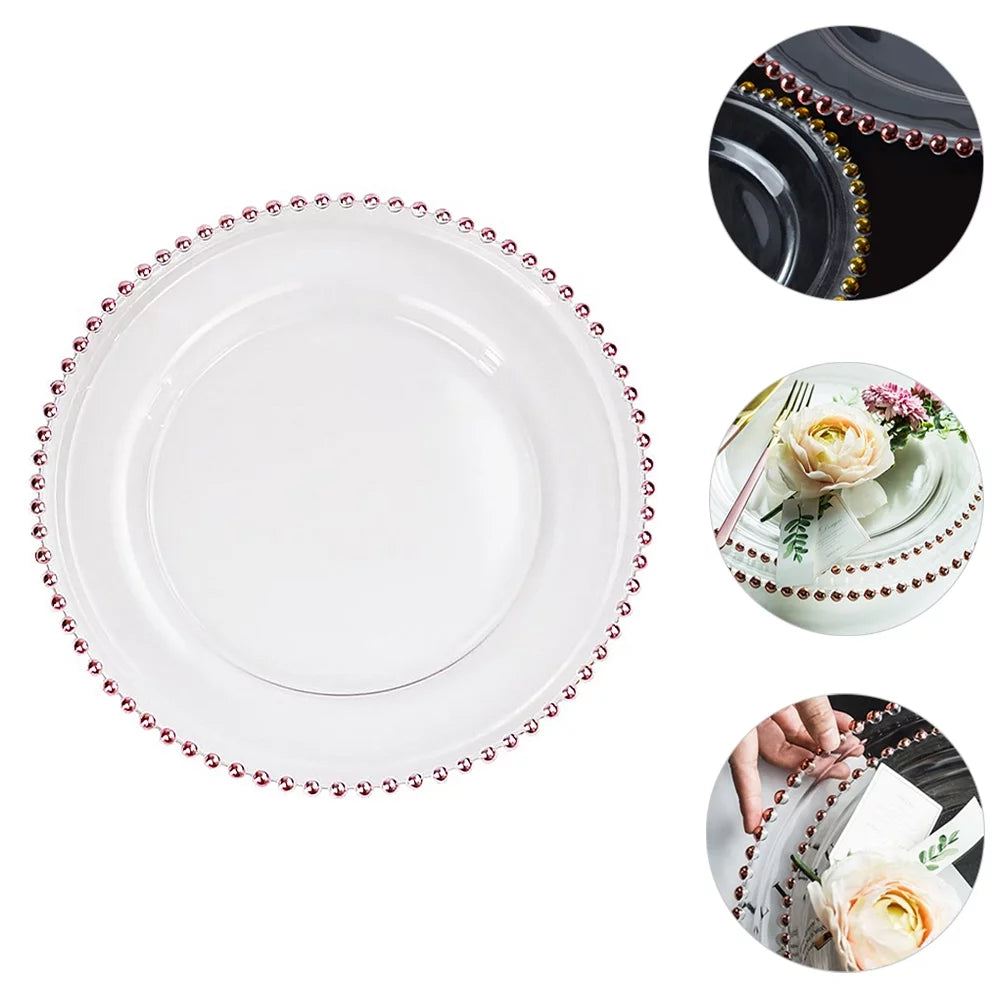 Clear Glass Dinner Plate D783