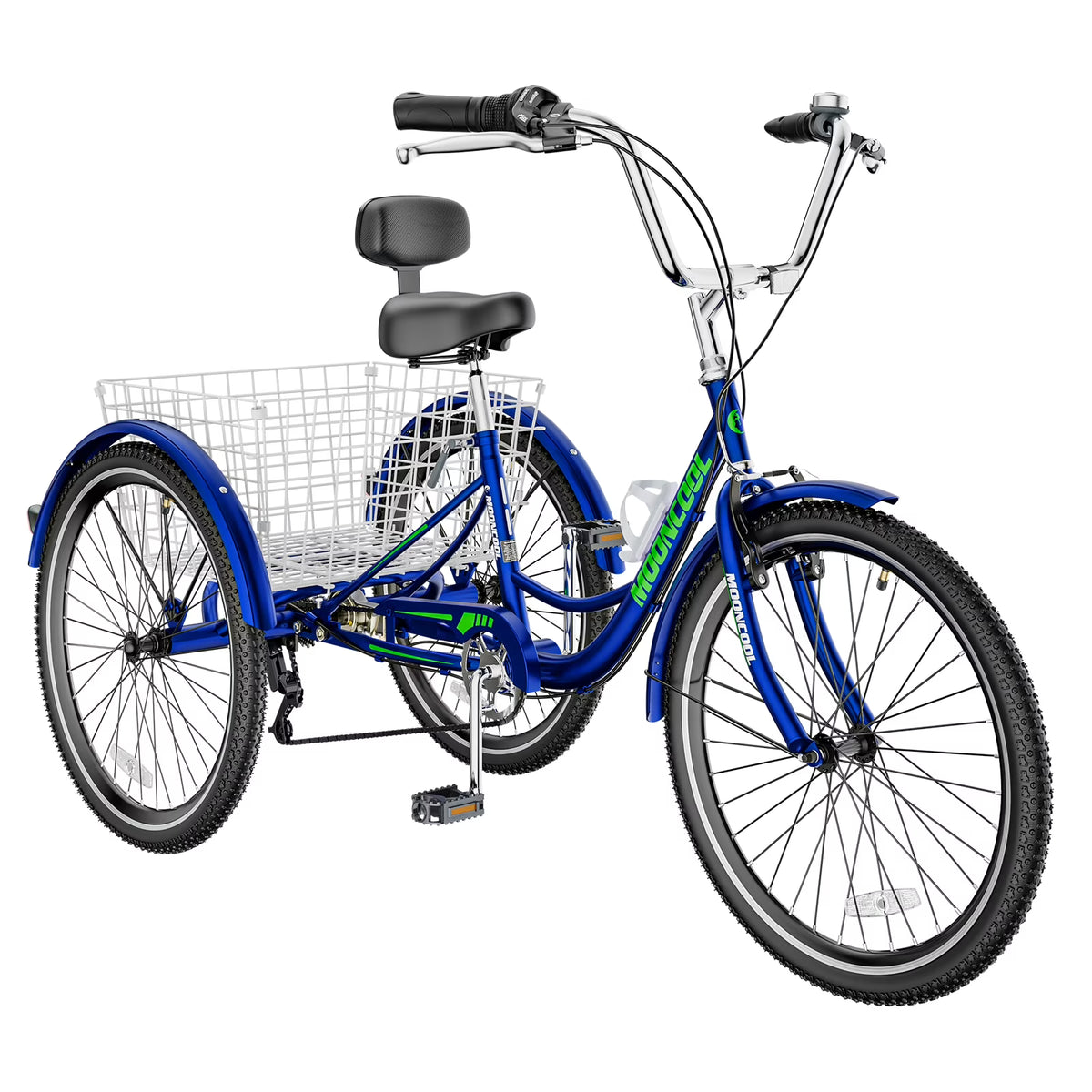 26 inch 3 Wheel 7 Speed Adult Tricycles with Big Basket W159234