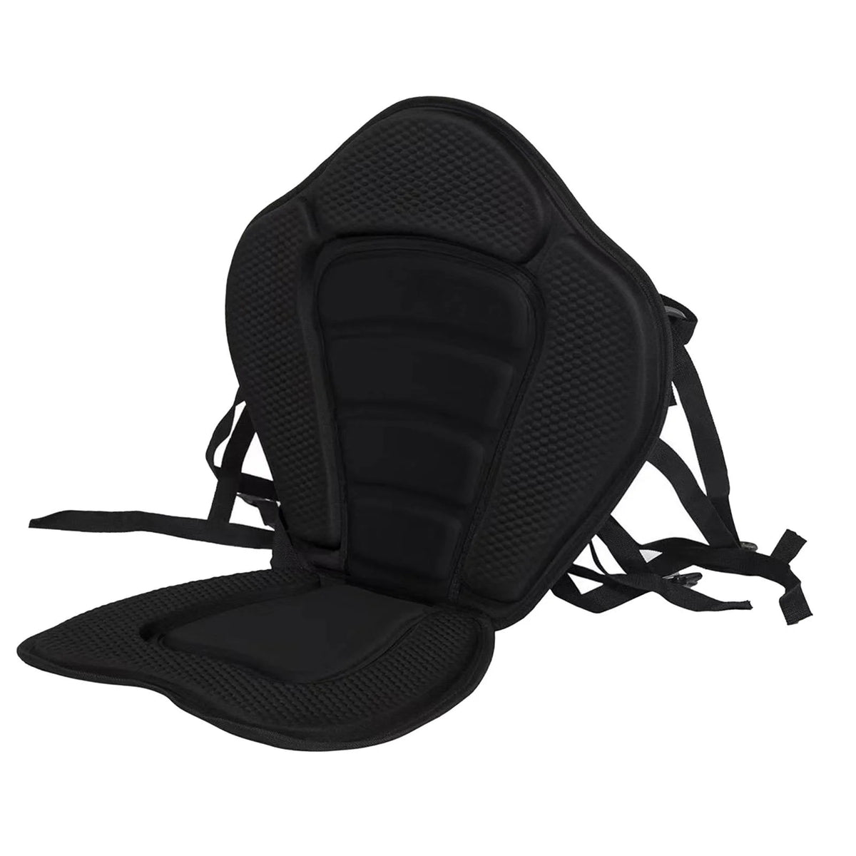 Black Kayak Seat Cushion with Detachable Backrest and Bag N81505