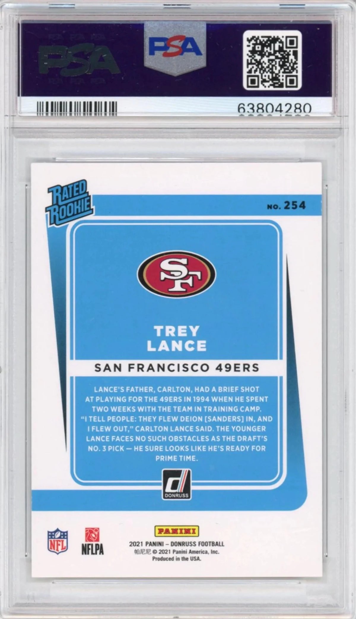 PSA 10 Rated Rookie Football Card F288
