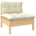 Patio Sofa with Cushions Solid Pinewood M78218