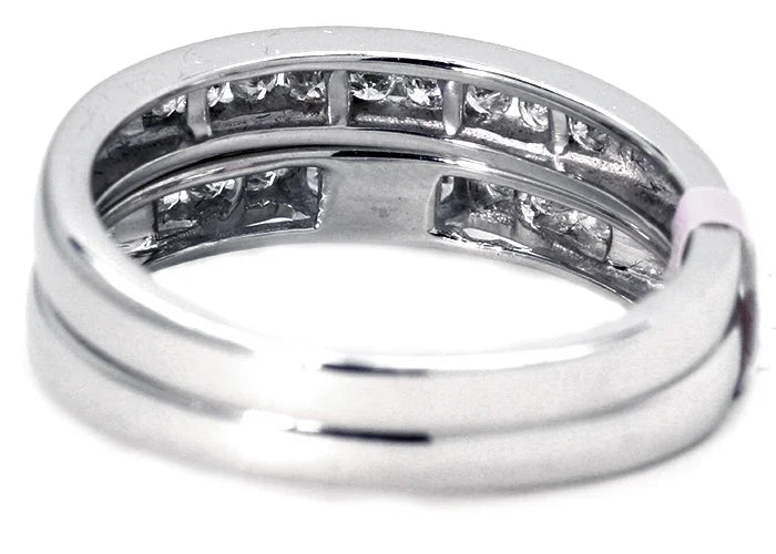 10K White Gold Diamond Engagement Ring L956