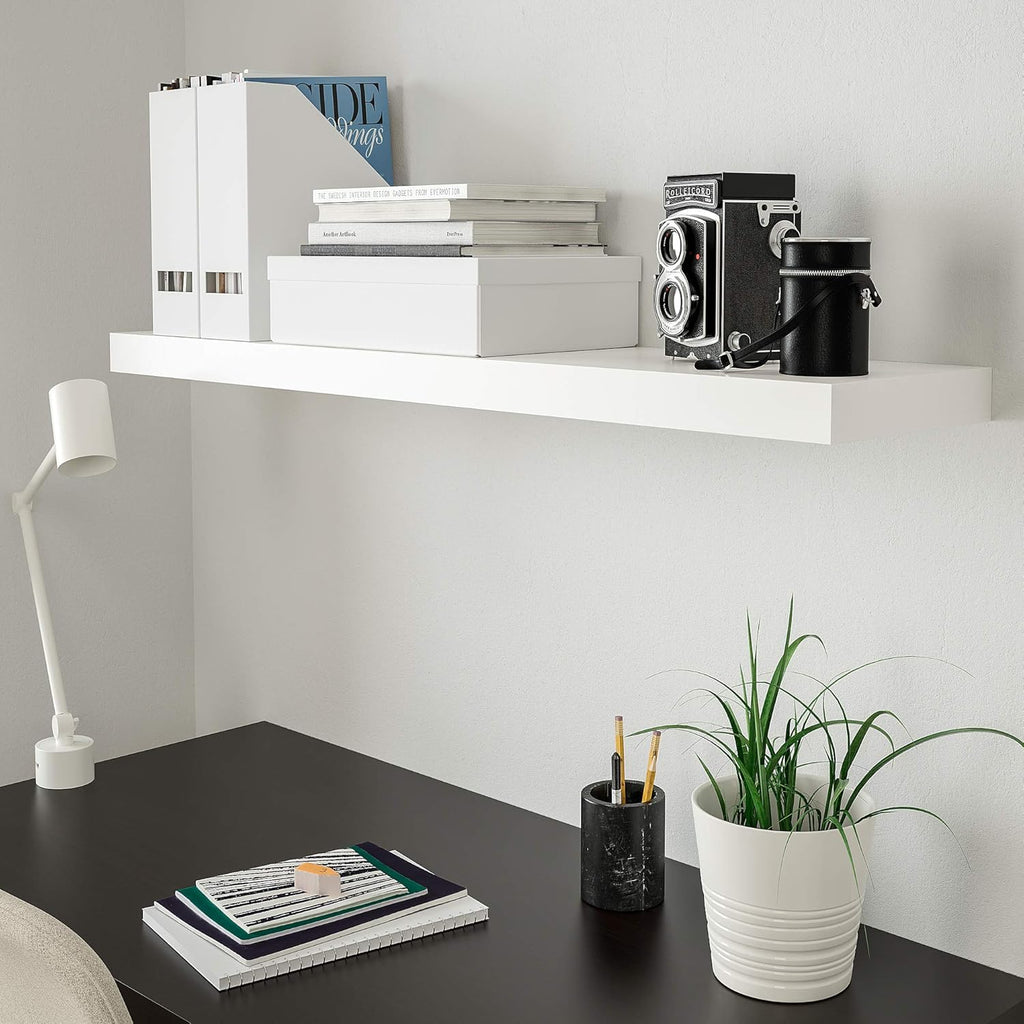 White Wall Shelf (26x110 cm) N5140