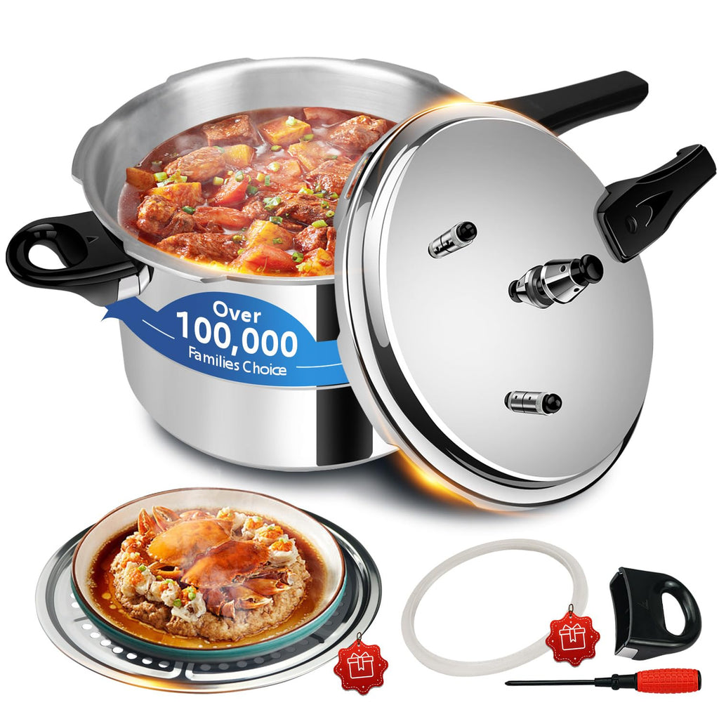 4.23 Quart Aluminum Stovetop Pressure Cooker M24676