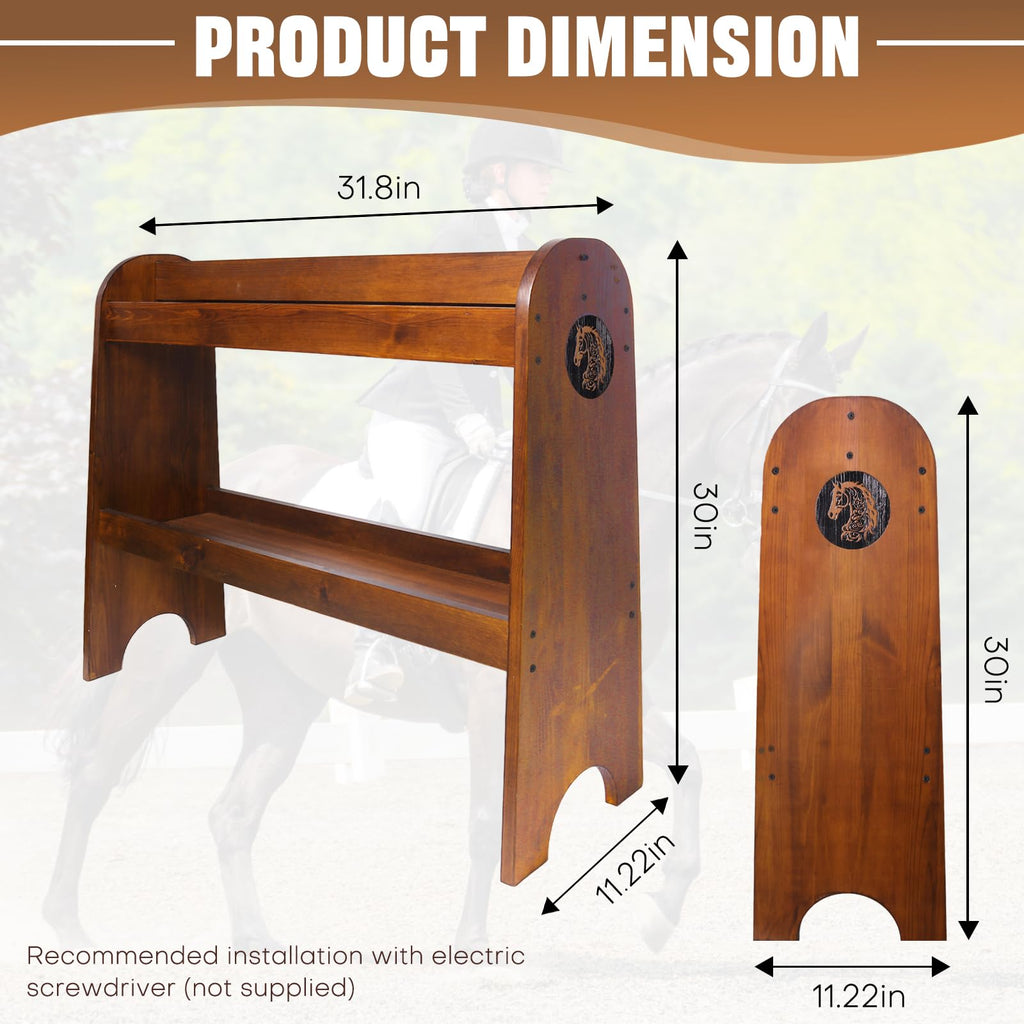 Solid Wood Saddle Rack O210