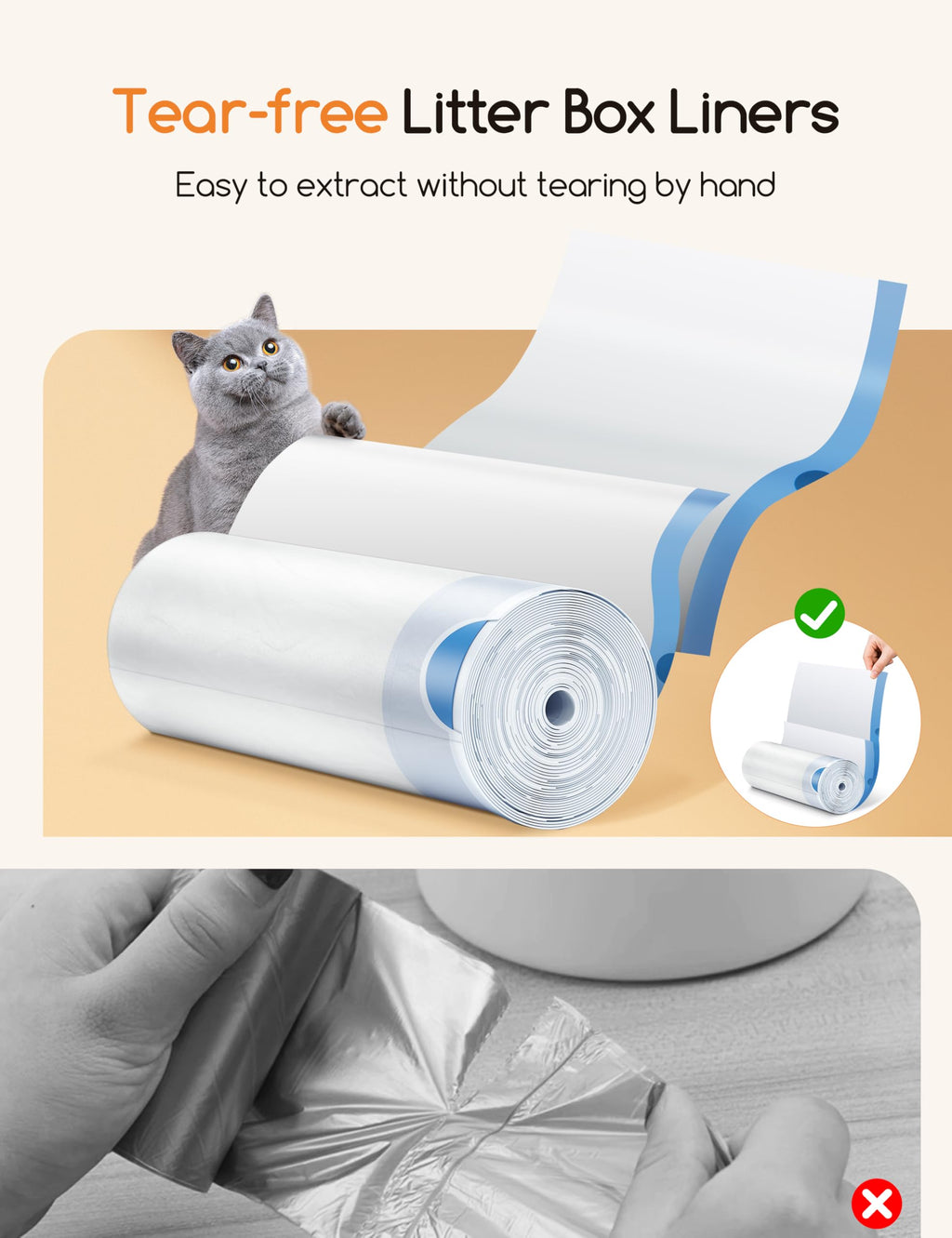 Cat Litter Box Liners Heavy Duty R645