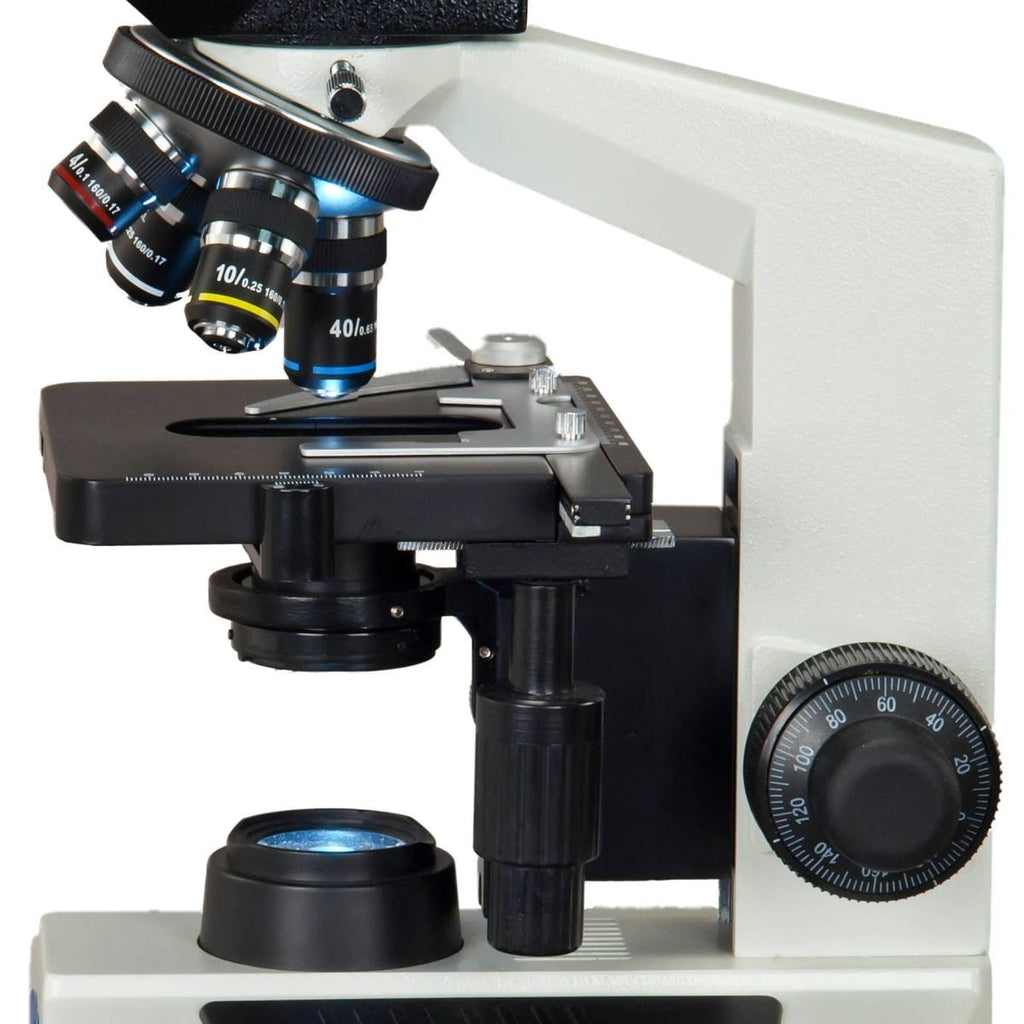 40X-2000X Built-in 3.0MP Digital Camera Compound LED Binocular Microscope with Vinyl Carrying Case A51945