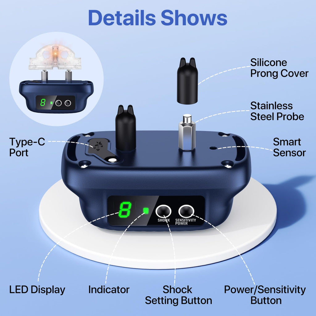 Automatic Waterproof Rechargeable Dog Bark Collar U80813