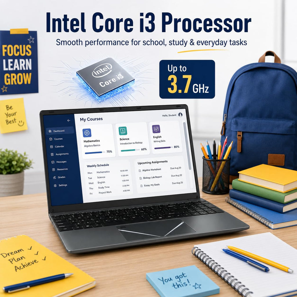 15.6" Core i3 8GB RAM 256GB SSD Laptop Computer Y3106
