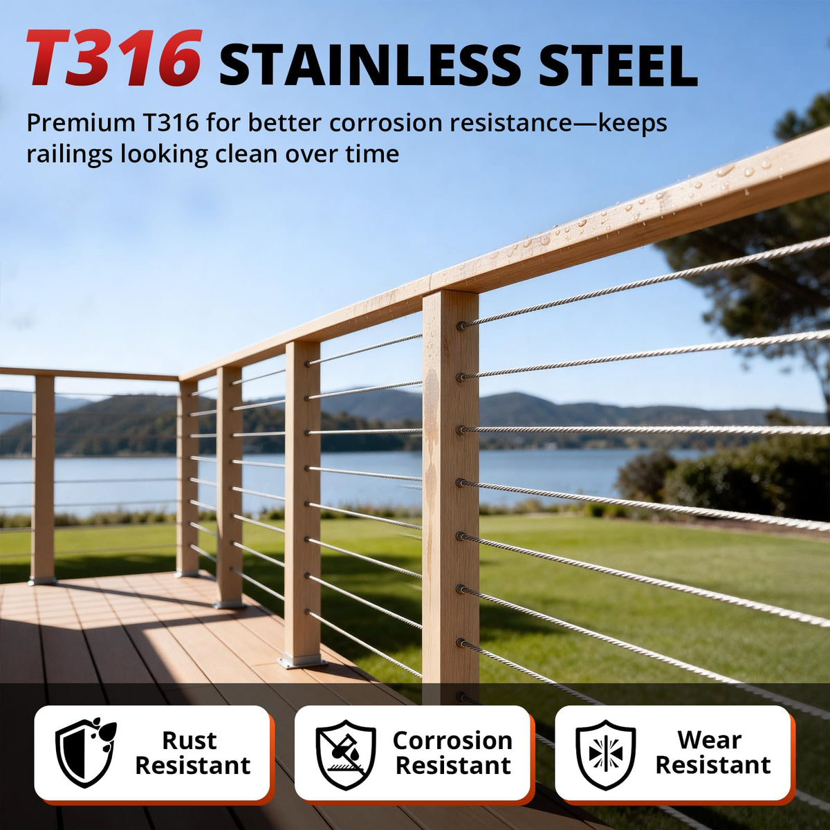 T316 Stainless Steel Cable W8817