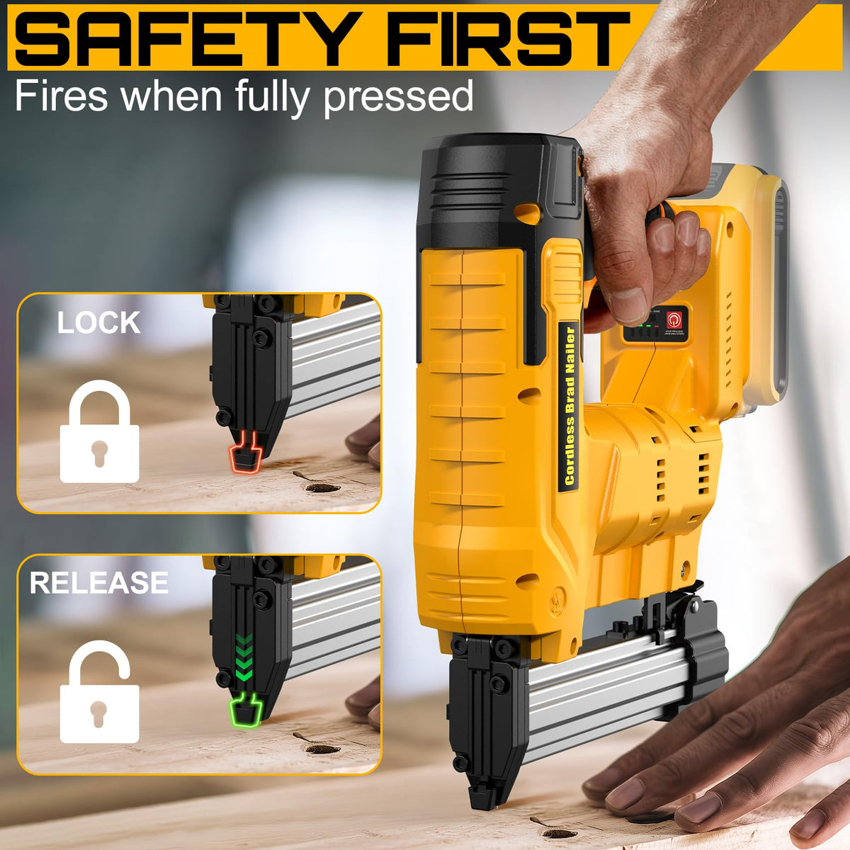 18 Gauge Cordless Brad Nailer & Staple Gun Y9011