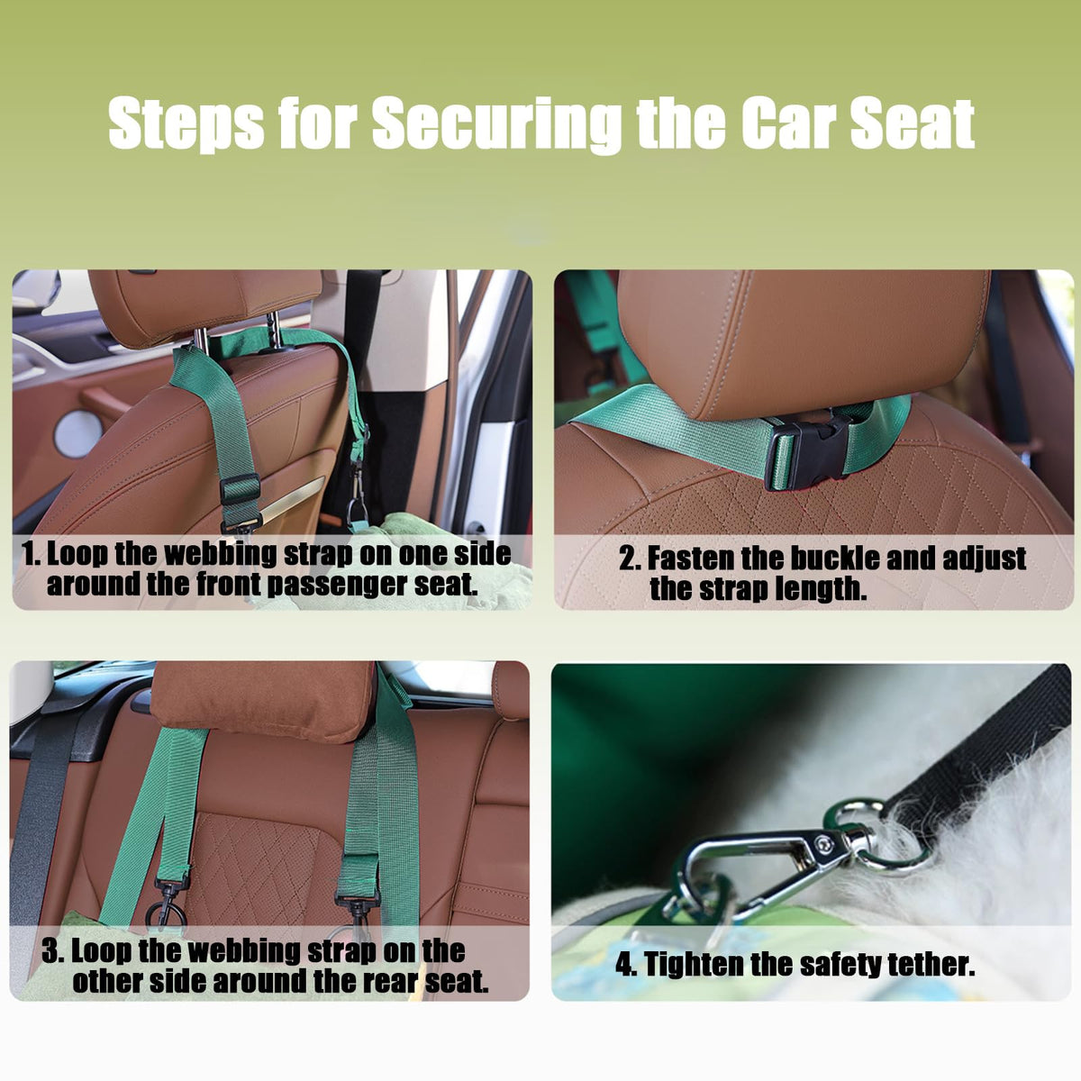 2-in-1 Elevated Dog Car Seat V81916