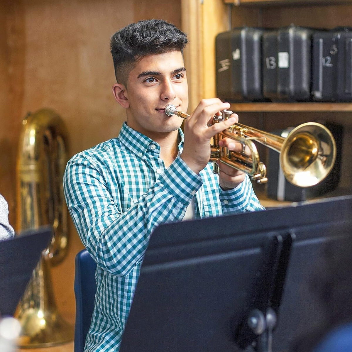 Bb Trumpet Gold Finish Brass F4044
