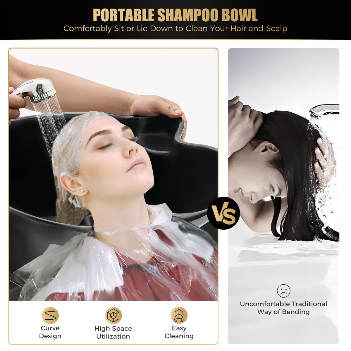 Portable Shampoo Bowl with Electric Pump Z4337