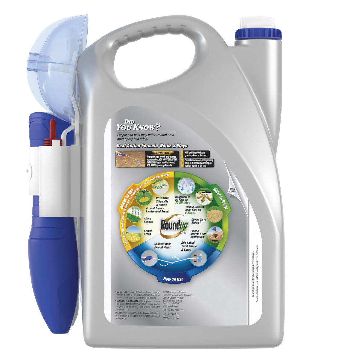 Dual Action Weed & Grass Killer with Wand, 1 gal. O521824