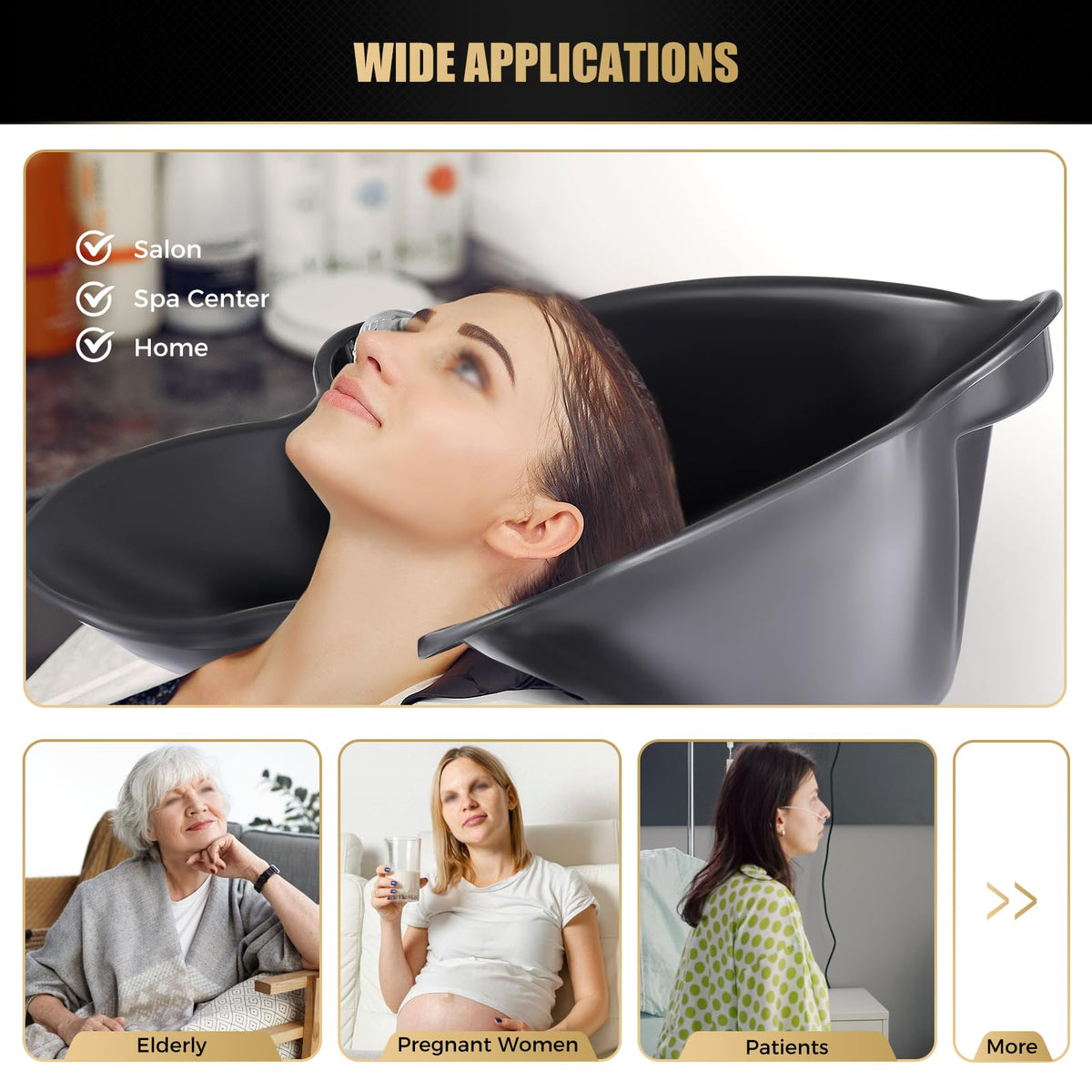 Portable Shampoo Bowl with Electric Pump Z4337