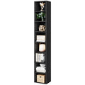 71 Inches Tall Narrow 8-Tier Bookcase with Adjustable Shelves Z116298