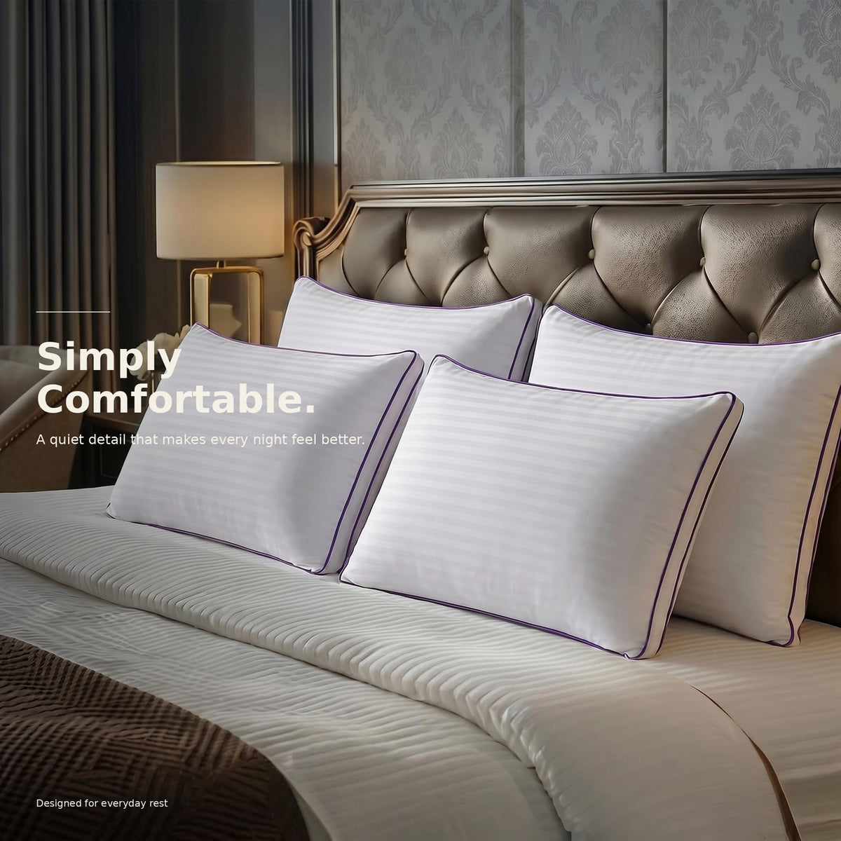 King Size Down Alternative Pillows Set of 2 L314