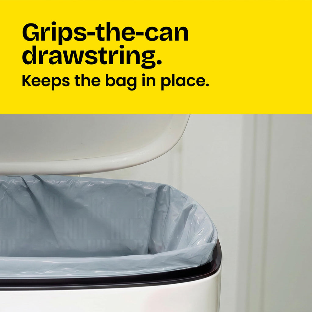 13 Gal Lavender Drawstring Trash Bags, 80 Ct X18000