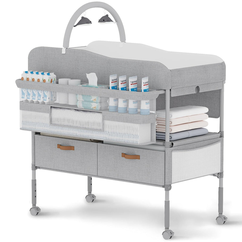 Portable Baby Changing Table with Storage Drawers E117547