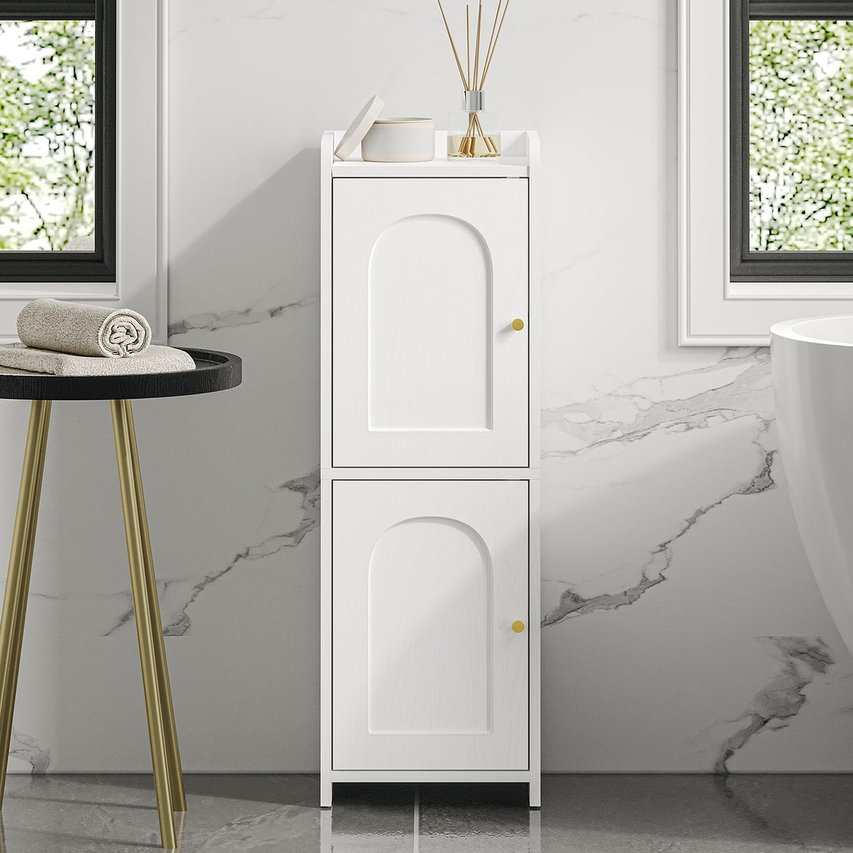 Bathroom Storage Cabinet with 2 Doors Q210