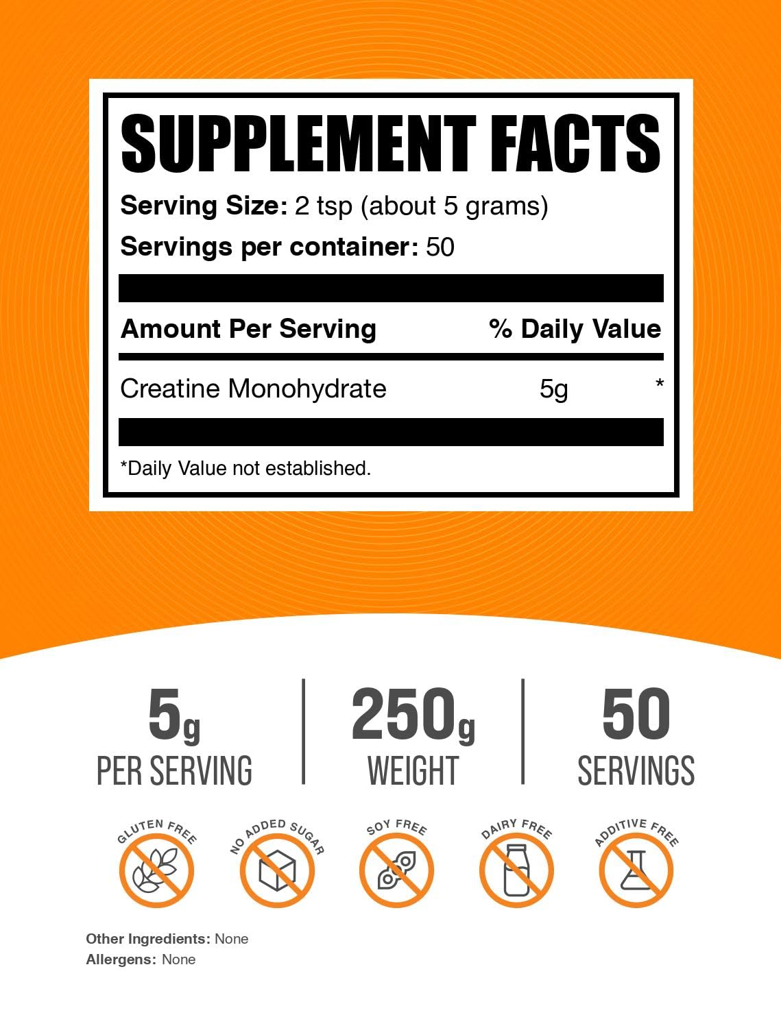 Micronized Creatine Monohydrate Powder Unflavored 250g T127170
