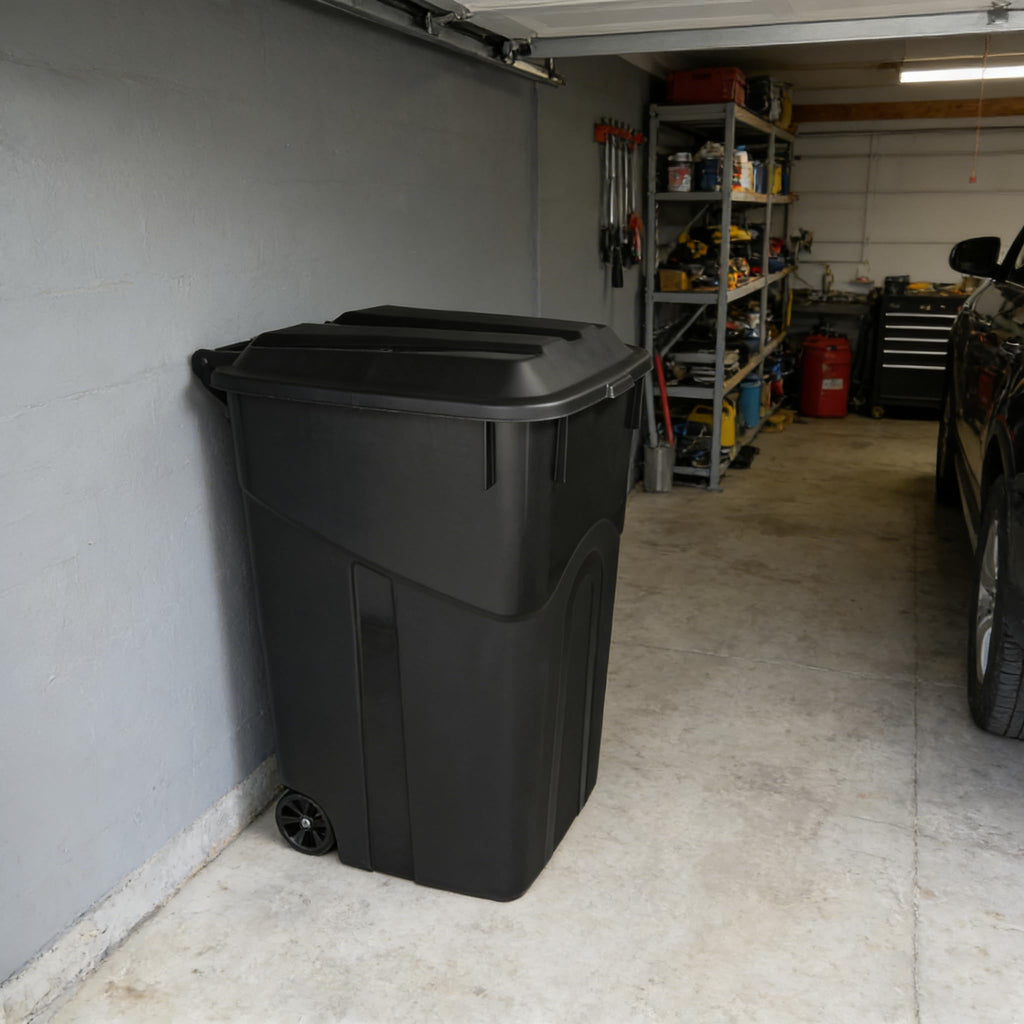 45 Gallon Wheeled Trash Can with Lid R945621