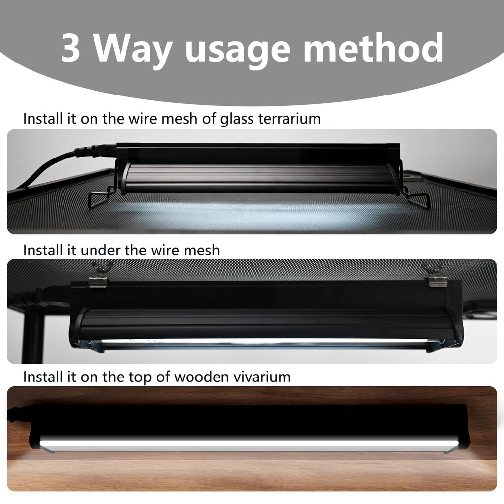 8W T5 UVB Lighting Combo Kit with Desert 5.0 Bulbs L96701