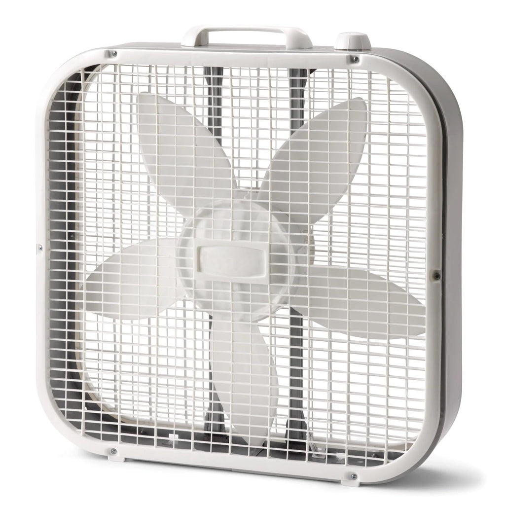 20" Classic Box Fan with 3 Speeds, White X914