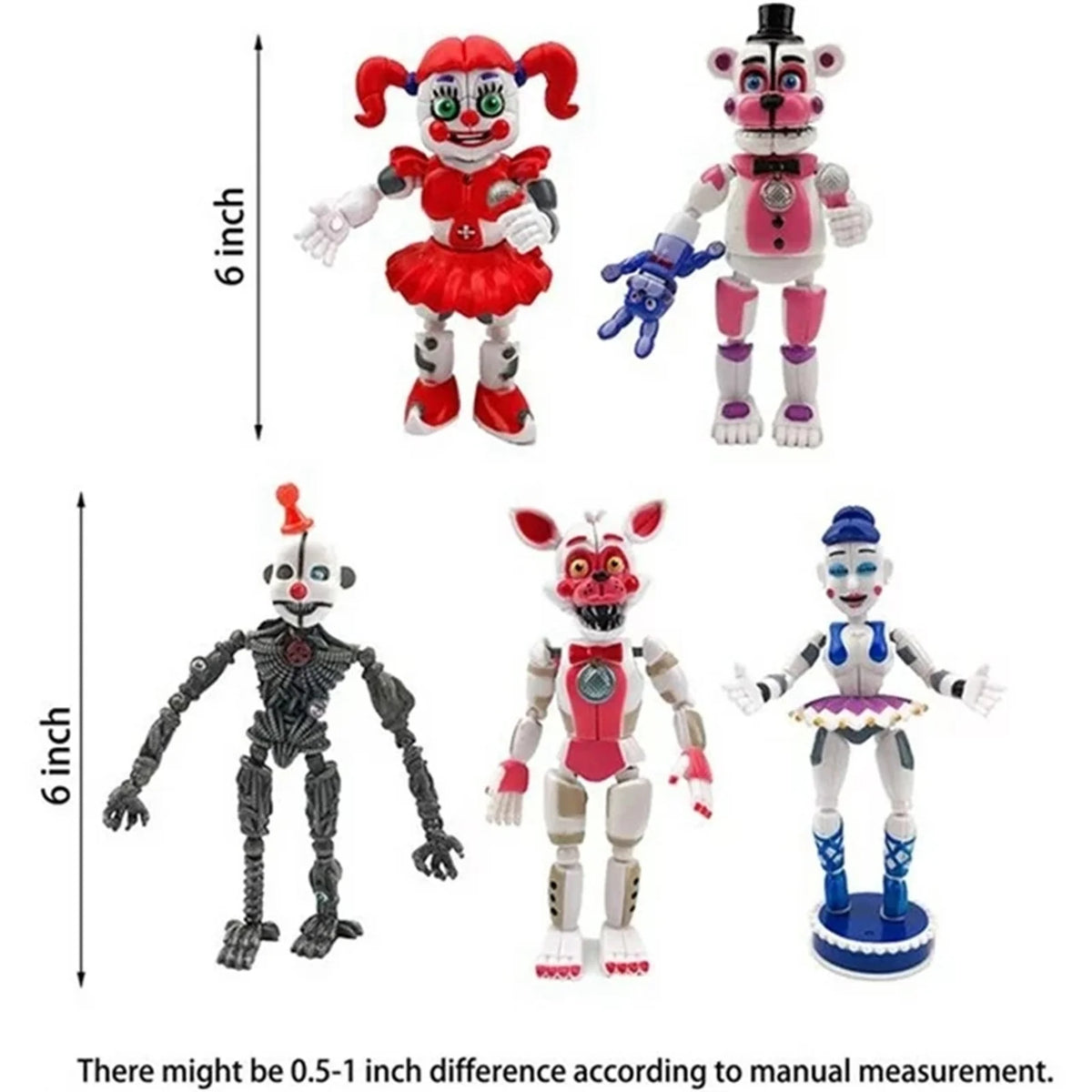 5Pcs Movable Action Figures I374522
