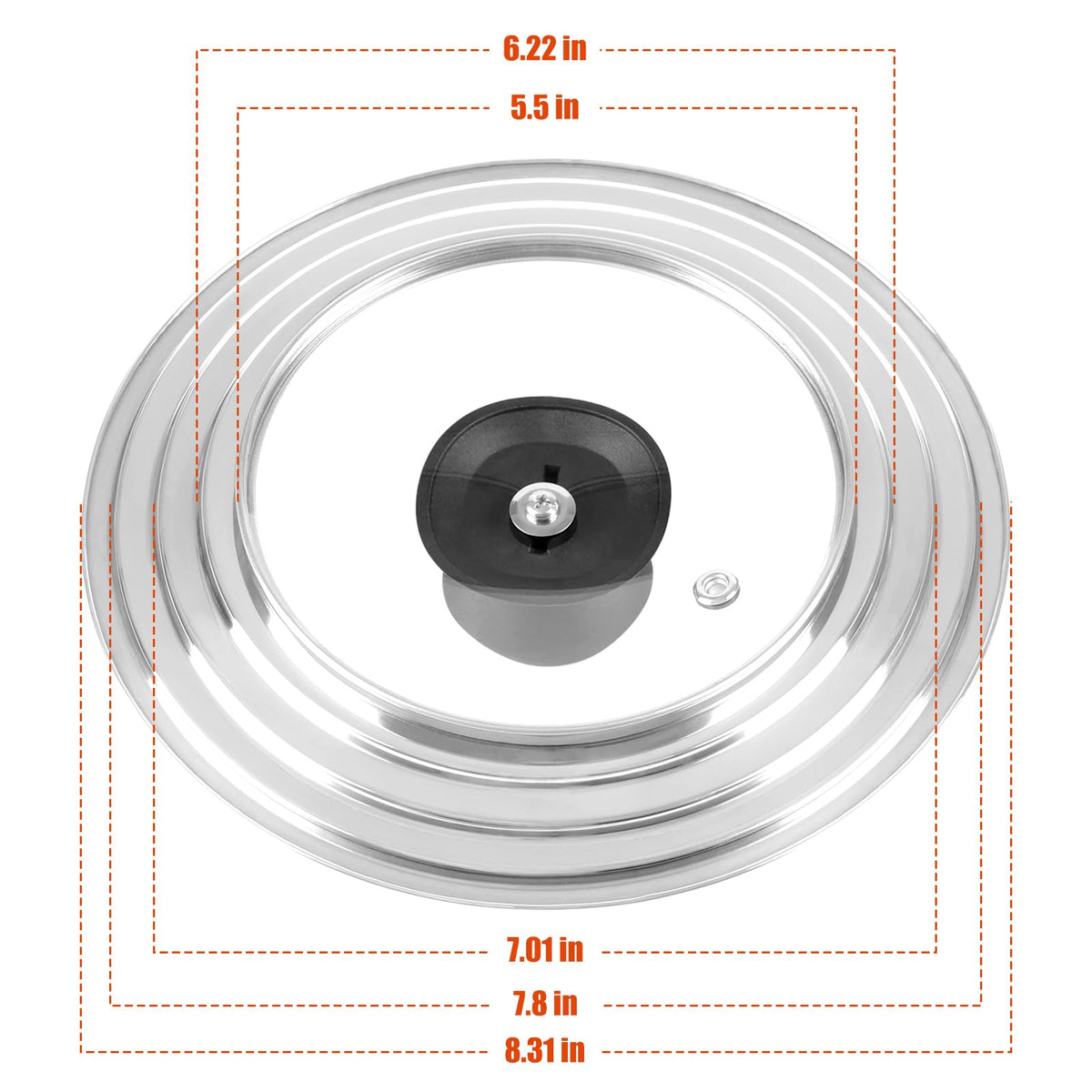 Tempered Glass Cookware Lids O63833